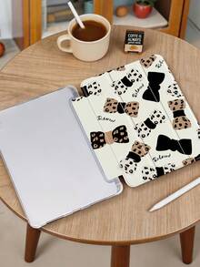 1 chiếc ốp lưng máy tính bảng họa tiết da báo và nơ, tương thích với iPad Mini4/Mini5/Mini6/Mini7/Air/Air2/9.7/10.2/10.5/Air4/Air5/10.9/Pro 11-Inch/Thế hệ thứ 10/ Air 11-In.(M2)-2024/ Pro11-In.(M4)-2024/Air 11-Inch (M3) 2025/ (A16) 11 Inch Thế hệ thứ 11 2025/ Air 8(M4)2026(11-Inch), Galaxy Tab A8 10.5 Inch 2022. Có khe cắm bút cảm ứng, chân đế gập 3 lần, bảo vệ cạnh bằng TPU mềm, chức năng ngủ/thức từ tính, ốp lưng máy tính bảng tối giản/sáng tạo/vui nhộn/cá nhân hóa. - Nhiều màu - Xem 4