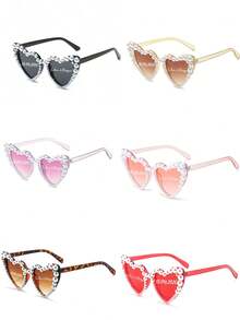 Personalized Heart-Shaped Fashion Glasses | Wedding Guest Glasses | Bachelorette Party Fashion Glasses | Birthday Fashion Glasses | Prom Fashion Glasses - Suitable For Various Occasions | Bachelorette Party Favors | Wedding Favors | Heart-Shaped Fashion Glasses | Bride-To-Be Party | Bride Fashion Glasses | Bridesmaid Gifts - Multicolor - View 11