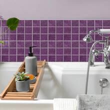 Crystal Mosaic Self-Adhesive Wall Sticker, Waterproof Anti-Moisture Wallpaper For Bathroom, Oil-Proof Decorative Sticker For Kitchen, Removable Subway Tile Splash Guard, 3D Self-Adhesive Wall Tiles, Kitchen And Bathroom Splash Guard Sticker, Kitchen And Bathroom Tile Home Decor - Ideal For DIY Kitchen, Bathroom, Laundry Room, Camper And Fireplace Decor - GST109 - View 4