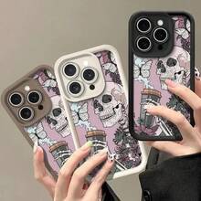 Skeleton High-Quality Soft TPU Protective Case, Heavy-Duty Drop-Resistant, Compatible With Edge 50/Pro/Ultra, Edge 60 Pro, G34/G55/G85 | Honor 90/Pro, Play 60 Plus, X9C |  V30/Pro, Y36 4G, Y17S 4G, Modern Unisex Design For EVQH Phone - BL - 查看 2