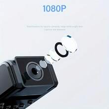 1pc 1080p Wearable Sports Camera With Audio, Video, Night Vision, Rechargeable Battery, Long Standby Time, 180-Degree Rotatable Lens, Suitable For Personal Travel, Walking, And Law Enforcement Recording - Black - View 5