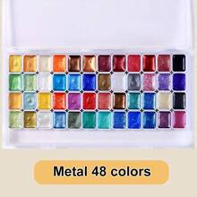 98/72/60 Colors Solid Watercolor Paints 1ml Glitter Series, Long-Lasting Colors, Suitable For Watercolor Painting And Art Creation - Single Piece - View 12