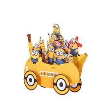 Miniso 1pc 3D Pop-Up Birthday Card With Minion Design, Despicable Me Themed Happy Birthday Pop-Up Card With Envelope, Cute Banana Minion Design, Ideal Birthday Gift For Fans - D - View 4