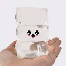 1pc Transparent Squeeze Toy, Squishy Slow Rebound Rectangular Tofu Stress Relief Ball - Multicolor - View 2