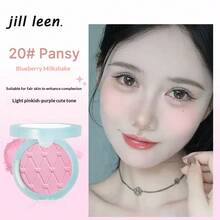 jill leen Soft Mist Blush Palette Highlighting and Contouring Blush Powder Makeup Face Paint Cosmetic For Women Girls Perfect For Spring Summer Ideal For Birthday Mother'S Day Gift Rave Party Ready Best Color - 藍莓奶昔20# - 查看 8
