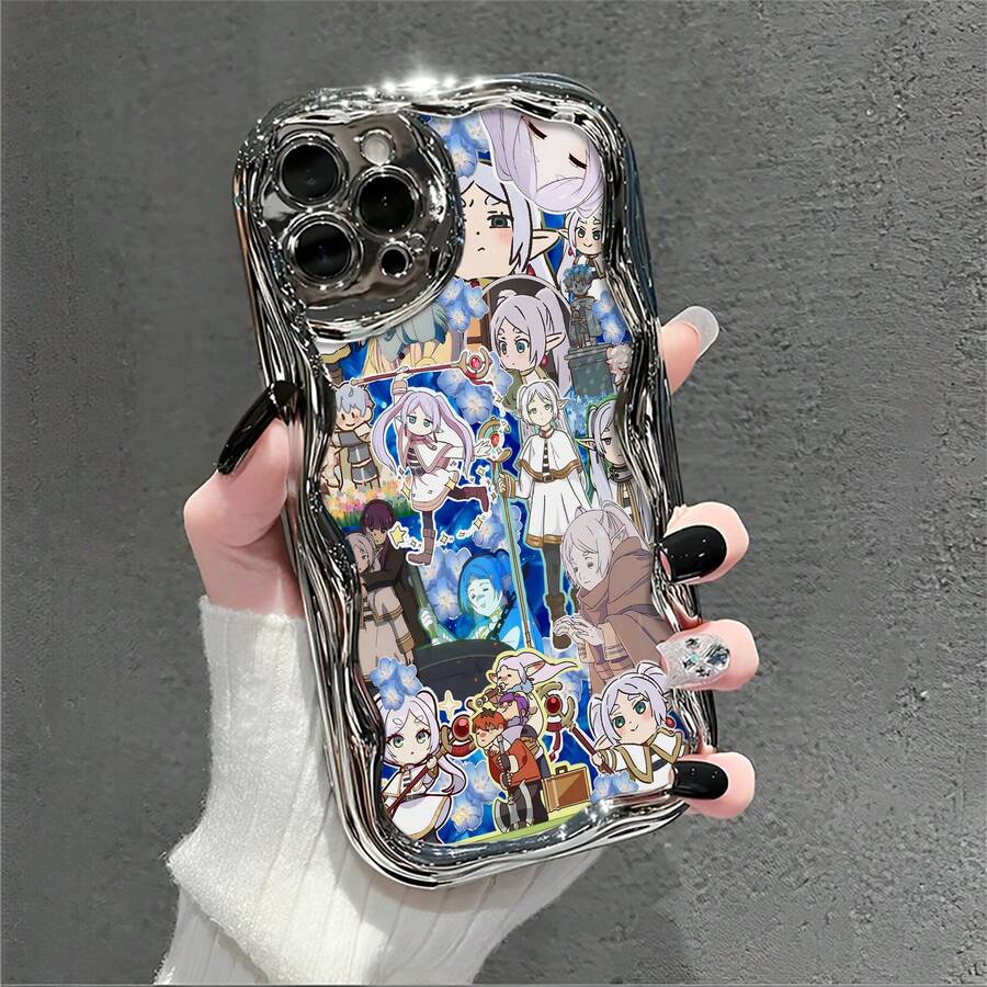 Funda para móvil con un encantador personaje de fantasía, compatible con fundas para iPhone de Apple. Fabricada en TPU, ofrece protección contra golpes y caídas. Un regalo perfecto para amigos y familiares. ¡Disfruta de una combinación de estilo y durabilidad con este original diseño! - Plateado - Ver 1