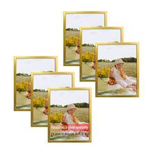 6pcs Minimalist Style Photo Frames With Backing Board And Stand, Horizontal Or Vertical Placement, Photo Wall Combination, Suitable For 3.5*5/4*6/5*7/6*8/8*10 Inch Photos, Suitable For Living Room, Bedroom, Entrance Decor (Photo Paper Included Randomly) - 6Pcs - View 19