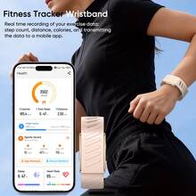 GUHUAVMI Jam Tangan Pintar Tanpa Layar Terbaru 2026 untuk Pria dan Wanita, Gelang Pintar Tahan Air 3ATM, Pengingat Panggilan, Pengingat Multifungsi, EKG, Monitor Tidur, 120+ Mode Olahraga, Pelacak Aktivitas, Pelacak Kebugaran, Tali Ganda, Kompatibel dengan iPhone & Android - View 5
