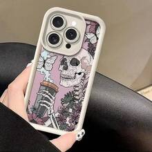 Skeleton High-Quality Soft TPU Protective Case, Heavy-Duty Drop-Resistant, Compatible With Edge 50/Pro/Ultra, Edge 60 Pro, G34/G55/G85 | Honor 90/Pro, Play 60 Plus, X9C |  V30/Pro, Y36 4G, Y17S 4G, Modern Unisex Design For EVQH Phone - BL - 查看 5