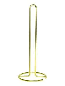 Giá đựng khăn giấy bằng thép không gỉ, thích hợp cho quầy bar và bàn ăn | Giá đựng khăn giấy dạng đứng, tương thích với cuộn giấy thường và cuộn giấy cỡ lớn, Màu sắc: Vàng - Vàng - Xem 10