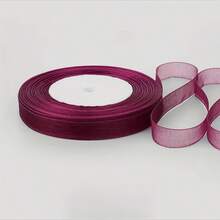 1.2cm Snow Gauze Ribbon For Bouquet Binding, Baking Cake Gift Wrapping, Hair Braiding, Hair Tie, DIY Accessories - 1.2 cm Snowflake Ribbon - View 39