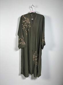 Women's Abaya Burqa, Modest Islamic Dress, Aug48 - 彩色 - 查看 1