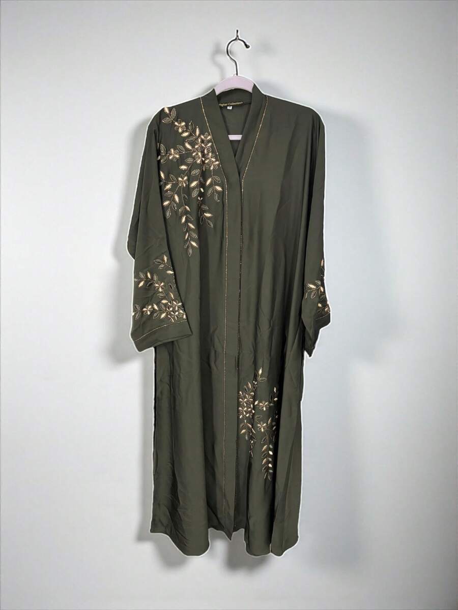 Women's Abaya Burqa, Modest Islamic Dress, Aug48 - 彩色 - 查看 1