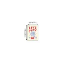 1幅野生动物主题墙画，包含鳄鱼、狮子、大象、长颈鹿、斑马、豹子图案，帆布材质，可爱卡通动物海报，适合婴儿房、男孩卧室、游戏室、儿童房装饰，不含画框。 - 彩色 - 查看 17