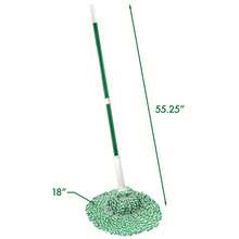 Tornado Twist Mop Cotton Blend Head Steel Handle Green & White - Default - View 2