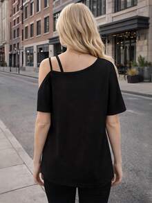 Beautiful Casual Elegant Vacation Party Summer Women's Clothing Tropical Beach Pattern Gorgeous Women's Top Loose Athletic Elegant Gift Soft Machine Washable Casual Cute Elastic All-Match Short Sleeve Cami Top - 彩色 - 查看 4