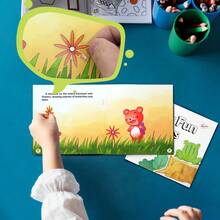 Children's Sticker Activity Toy Book, Daily Fun Reusable Sticker Scene Matching And Pattern Recognition Workbook, Observation And Cognitive Learning Toy - Multicolor - View 6
