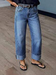 Hàng mới về: Quần jeans denim nữ thời trang, kiểu dáng casual. - Rửa trung bình - Xem 1