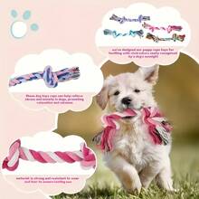 A 3/5pcs Dog Chew And Teeth Cleaning Toy Set, Mixed Pet Toy Gift Pack, Relieves Boredom, Favorite Toy For Puppies, Unleashes Dog Nature, Suitable For Small Dogs, Pet Toys, Pet Chew Toys, Dog Rope Toys - [6件隨機款式] - 查看 9