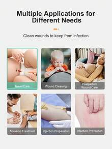 Cofoe 60/50/20pcs Ovidone Iodine Cotton Swabs, Ready-To-Use Cleaning Disposable First Aid Swabs Iodine Swabs, Individually Wrapped Breakable Povidone Iodine Swabs, Portable First Aid Cleaning Swabs For Home Care & Household & Travel Daily Use - 8cm - View 6