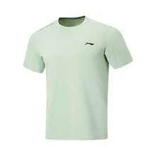 LI-NING Ice-Sensitive UV Protection T-Shirt, Men's Summer Breathable Running & Training Tee ATSW195 - 淡苔藍 - 查看 1