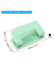 1 chiếc bấm lỗ cầm tay A4 bằng kim loại, 2 lỗ - Nhỏ gọn, không dùng pin, thích hợp cho văn phòng, học sinh, đóng gáy giấy rời, văn phòng phẩm, sử dụng tại nhà. - Đục lỗ cầm tay - Xem 3