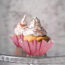 Pink Metallic Cupcake Liners, 50 Pieces - View 3
