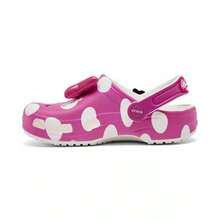 Crocs X Disney Little Girls Minnie Mouse Classic Clogs  |  | Infant Sneakers - Pink/ White - View 3