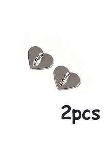 1/2/3/5/10pcs Heart-Shaped Metal Snap Buttons, Suitable For DIY Phone Case Straps, Keychains, Keyring Clips, Smartphone Lanyards, Handmade Decorative Accessories, Compatible With Android/ 17/16/15 And Other Models, Available In Gold, Silver, Black And Colorful - Multicolor - View 36