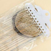 WGRXIRANYKM 12pcs/Pack 40cm Flat O-Shape Chain, Women Minimalist Necklace Jewelry, DIY Necklace Accessory - 40CM necklace-12PCS/Lot - View 12