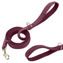 Bộ vòng cổ và dây xích cho chó, vòng cổ mềm mại, tháo nhanh, cơ bản dành cho chó nhỏ, vừa và lớn. - Màu Đỏ Sâu - Xem 6