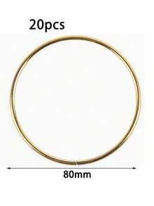 5/10/20 buah 75mm/80mm Hadiah Pernikahan Buatan Tangan yang Dipersonalisasi, Aksesori Dekorasi Lingkaran Emas, Cocok Sebagai Suvenir Pesta Baby Shower - MultiWarna - View 15