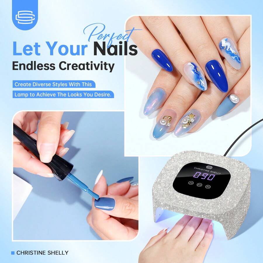 Portable Nail Lamp,  Light For Gel Nails, 48W, Plug-In Mini Nail Lamp Nail Dryer With Touch Control Auto Sensor And 3 Timer Settings Nail Light Portable Curing Lamp - View 1