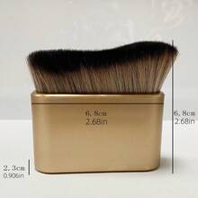 1 Cọ trang điểm cơ bản cỡ lớn màu vàng, cọ tán phấn nền, cọ đánh má hồng, cọ đánh kem nền dạng lỏng BB Cream, cọ tán kem toàn thân, cọ dẹt, phù hợp với mọi loại da, phù hợp cho người mới bắt đầu và chuyên nghiệp, bộ dụng cụ trang điểm chuyên nghiệp đầy đủ, dụng cụ làm đẹp du lịch nhỏ gọn, món quà tuyệt vời cho sinh nhật, Giáng sinh và năm mới. - Cọ tán kem nền màu vàng lì - Xem 6