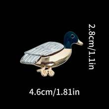1/3 Broche de paloma de la paz de moda, broche de ave y pato de aleación chapada, accesorio elegante y versátil para vestidos y trajes de mujer, mejor regalo para amigos - estilo - Ver 7