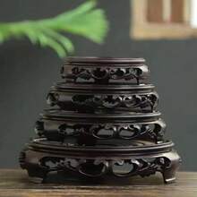 Creative Antique Flowerpot Base Bracket Plastic Pad Flower Tray Bracket Circular Bonsai Tray Decoration Base - Multicolor - View 10