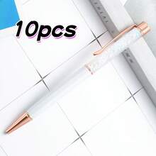 [客製化] 1/10支個性化刻字亮粉圓珠筆、客製化流沙圓珠筆，女性禮物、文具、辦公用品、書寫工具、開學季 - 彩色 - 查看 27