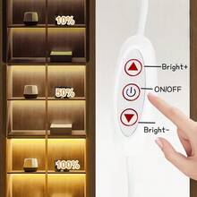 1 st/3 st/6 st COB LED-ljusremsa med sensor, USB 5V, varm färg, justerbar limtejp, flexibel ljusremsa med touch-dimmer, lämplig för kök, vitrinskåp, skåpbelysning, garderob, skoskåp - USB - Visa 8
