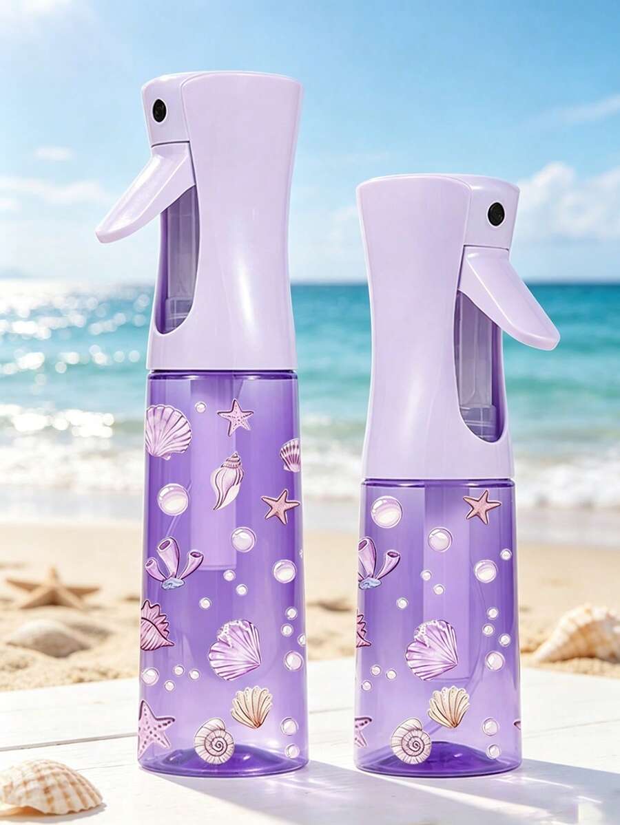 Bình xịt phun sương du lịch PET họa tiết sinh vật biển màu tím mới, có thể nạp lại, bình xịt áp suất cao chuyên nghiệp, bình phun sương tự động liên tục áp suất cao 200ml/300ml, dụng cụ tạo kiểu tóc, sản phẩm và phụ kiện chăm sóc tóc, vật dụng cần thiết khi đi làm tóc, bình xịt đa năng. - Nhiều màu - Xem 1