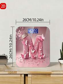 Báscula electrónica de vidrio templado plano 2D, báscula de peso corporal para uso doméstico con pantalla LED, conveniente y fácil de usar, monitoreo de salud, diseño elegante, fabricación de alta calidad, báscula digital, báscula inteligente, adecuada para compradores conscientes de la salud para uso diario - Multicolor - Ver 8