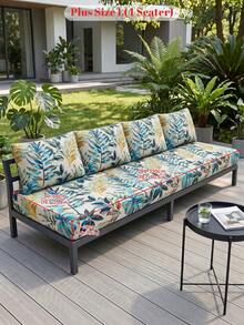 1pc Printed Sofa Cover, High Elasticity, Simple And Modern Style, Soft & Skin‑Friendly, Room Decor, Suitable For Living Room Single Sofa, Double Sofa, Three‑Seat Sofa, L‑Shaped Combination Sofa, Various Occasions, Sold Individually, Autumn Home Decor - Multicolor - View 14