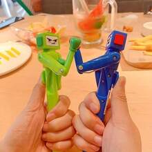 1 chiếc bút bi hình võ sĩ quyền anh ngộ nghĩnh với miệng và ria mép biểu cảm - Mực đen, ngòi bấm 1.0mm, bút bi thư giãn - Quà tặng sinh nhật hài hước sáng tạo (Kiểu ngẫu nhiên) - Nhiều màu - Xem 8