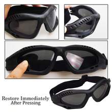 Universal Motorcycle Goggles Cycling Glasses Elastic CS Tactical Safety Goggles Windproof Anti-Dust Outdoor Sports Goggles ﻿ - A - View 6