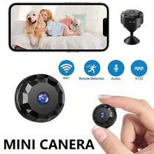 1pc Small 1080p Spy Camera, 2.4G Wireless WiFi Hidden Camera, Full HD Hidden Camera, Home/Office Security. - Black - View 2