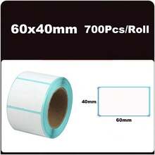 Nhãn địa chỉ tự dính, kích thước 60 * 40mm, 700 tờ/cuộn, chống dầu, dễ in và dán lên các vật dụng như thư từ, hộp, vali hoặc bưu kiện. - Xem 7