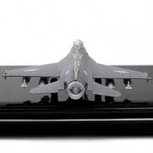 Mini avión de aleación F-16 sonido y luz extraíble militar miniatura modelo de Metal colección de combate regalos juguetes para niños - Gris - Ver 10