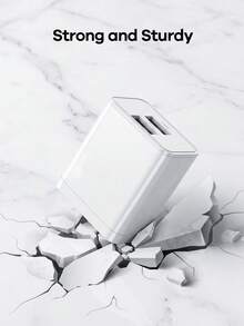 Remax 18W PD Charger Set, Includes 2 USB-A Ports And 1M PD Type-C Charging Cable, Compatible With IPhone 14/13/12/11 And Android Phones, Universal Travel Charger Multi-Pack (1-3 Sets), Suitable For Travel, Office, Dorm And Home Use, Multi-Port Design, Includes Adapter - White - View 4