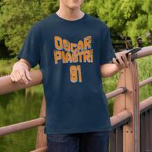 Camiseta de Carreras de Fórmula 1  Oscar Piastri |   Regalo Vintage F1 para Fanáticos de las Carreras - Negro - Ver 1