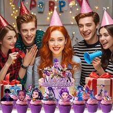 asmodee Cartoon Theme Cake Decorations, Anime Cupcake Liners Decorations For Birthday Party Supplies - View 2
