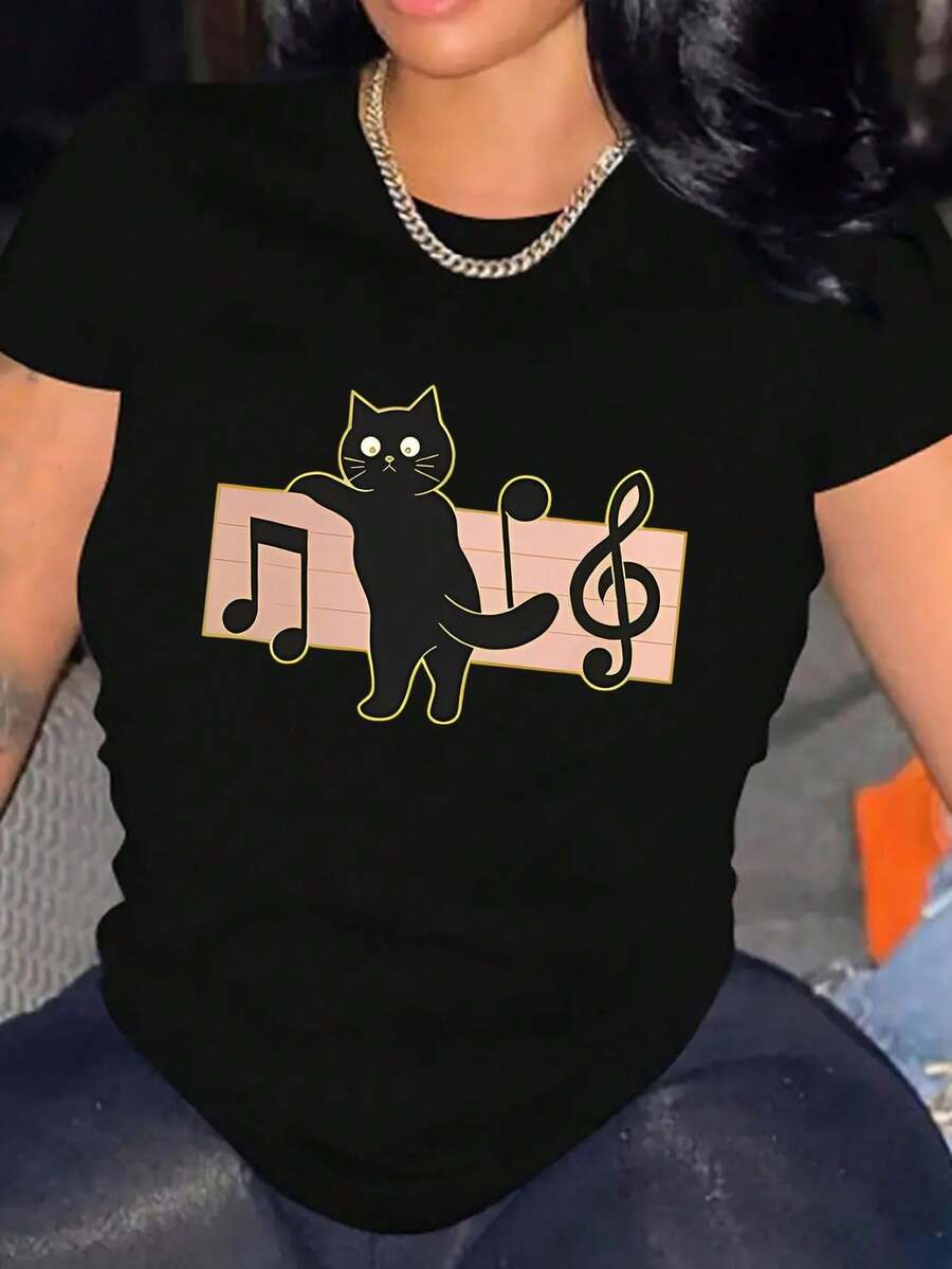 Women T-Shirts - Black - View 1
